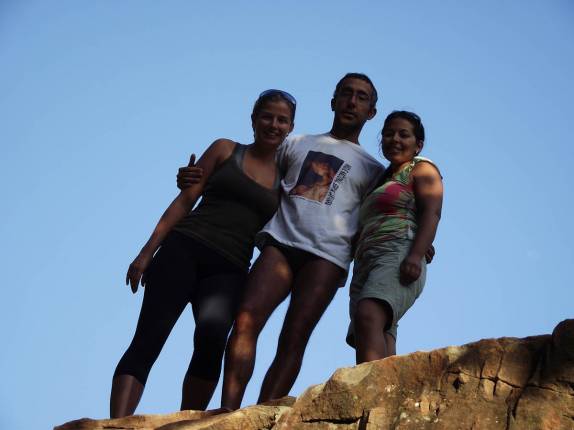 Com a Andrea, em Ubajara - CE (foto de America Sin Fronteras)